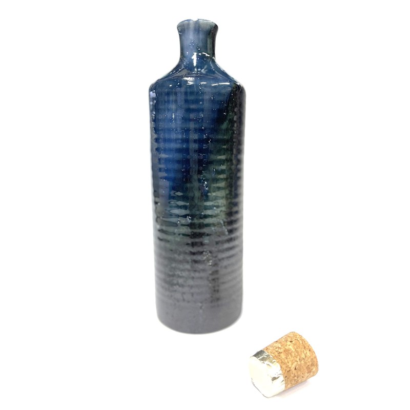 Ion Bottle, Radium Bottle, Water, Shigaraki Ware Original Bottle (Blue