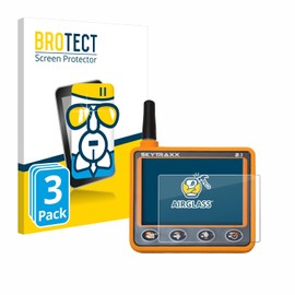 BROTECT Protective Glass for Skytraxx 2.1 Vario (Pack of 3) Protective Film Tempered Glass [Extremely Scratch-Resistant 9H, Anti-Fingerprint, Ultra Transparent]