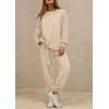 PRETTYGARDEN Women's 2 Piece Tracksuit Outfits Casual Long Sleeve Top