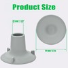 Shower Chair Replacement Feet 4 Pack 1-1/8" I.D Firm and