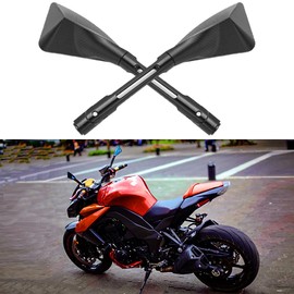 M8 M10 CNC Motorcycle Rearview Side Mirrors Compatible With Yamaha MT-03 MT-07 FZ-07 MT-09 FZ-09 MT-10 FZ-10 Kawasaki Z650 Z750 Z800 Z900 ER6N ER6F And More