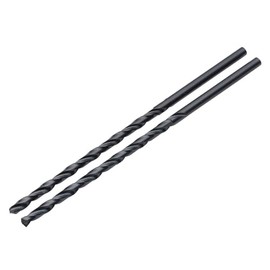Draper 2pcs Black HSS Long Drill Bits 3.5 x 100mm - 08787 - for Metal, Wood and Plastic