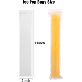 120PCS Disposable Ice Popsicle Molds Bags Popsicle Bags with Zip Seals and Foldable Funnel DIY Ice Pop Pouches Popsicle Freezer Bags Freezer Tubes for Yogurt Sticks Ice CandyJuice & Fruit Smoothies