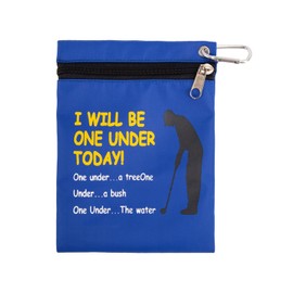 Funny Golf Gifts for Men Golfers Husband Boyfriend Dad,Golf Tee Holder,Golf Tee Bag Pouch,Funny Golf Valuables Pouch,Zipper Golf Tee Storage Box with Hooks,Golf Utility Pouch Bag.Golf Accessories (1)