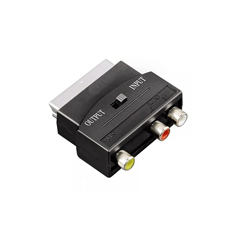 Mr. Gadget's Solutions Scart Adaptor 3 RCA Phono Composite S-Video