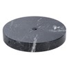 B&P Lamp® 5 Inch Diameter Round Black Onyx Base