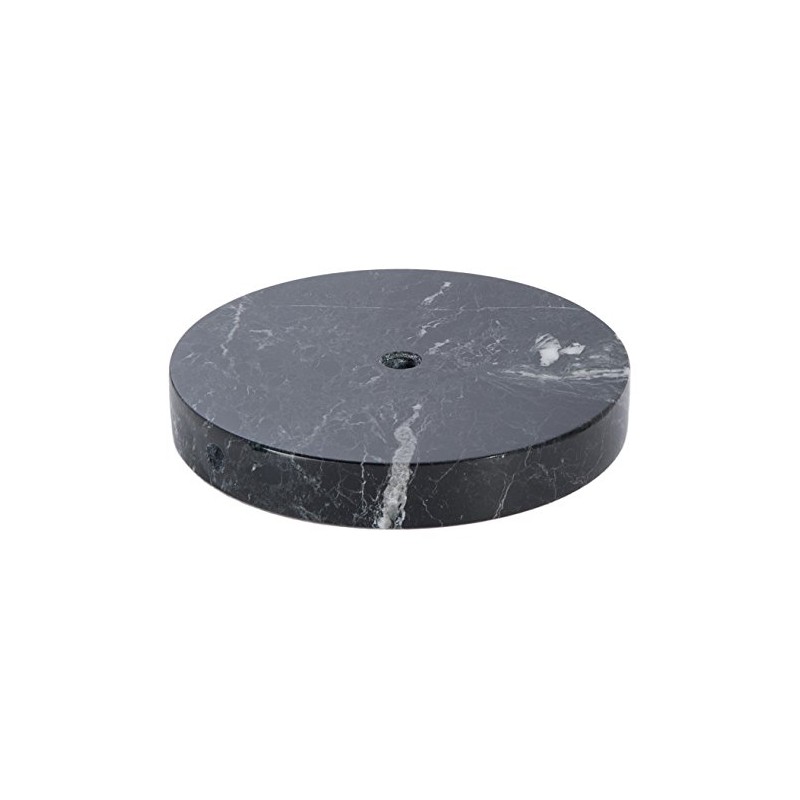 B&P Lamp® 5 Inch Diameter Round Black Onyx Base