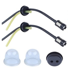 TSUOUKL Pack of 5 Universal Petrol Filter Kit, Petrol Hose Seal, Universal Fuel Line, Primer Bulb, Rubber Grommet Seal, for Brush Cutter, Trimmer, Mower, Hedge Trimmer