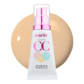 Physicians Formula Super CC+ Cream Foundation, Light Medium, Dermatologist Approved, Color-Correction and Care All-Over Blur CC Cream