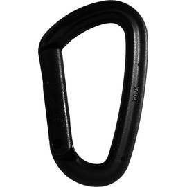 Carabiner Small Mini Compact Key Holder, Plastic, Lightweight, Rust Resistant, Domestic Product, BBC Bucic YKK Set of 5 in Same Color (Black)