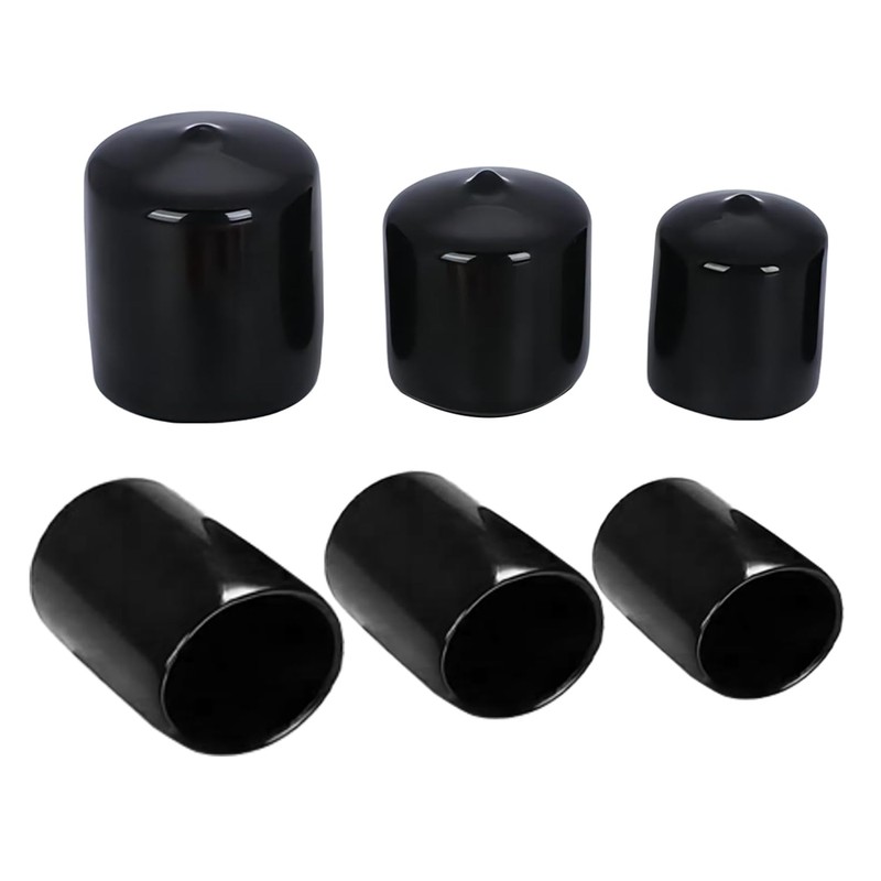 Qrity Pack of 20 Rubber End Caps, Thread Protection Cap,