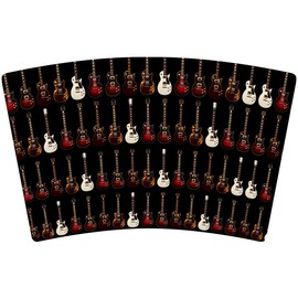 Mugzie 16 Ounce Stainless Steel Cocktail Shaker - Martini Shaker with Wetsuit Cover - Electric Guitars