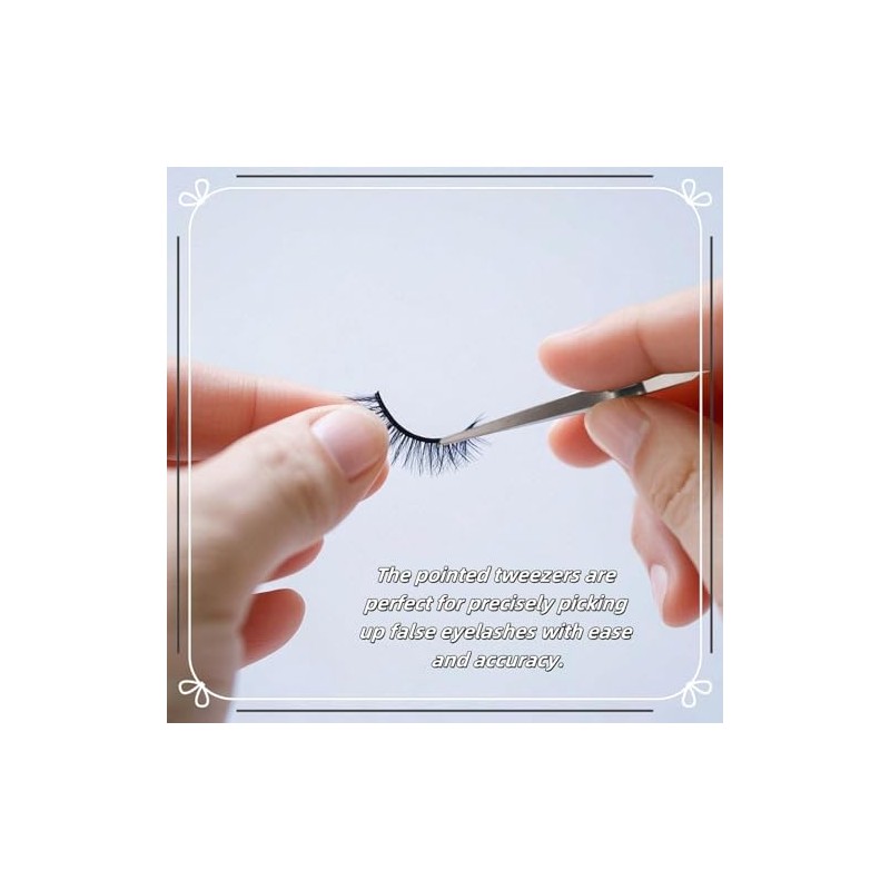 Reverse Craft Tweezers for Crafting Nail Salons Eyelash Extensions Jewelry