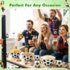 4-Pack Large Soccer Serving Bowls, Reusable 9.45" Melamine Snack Bowls