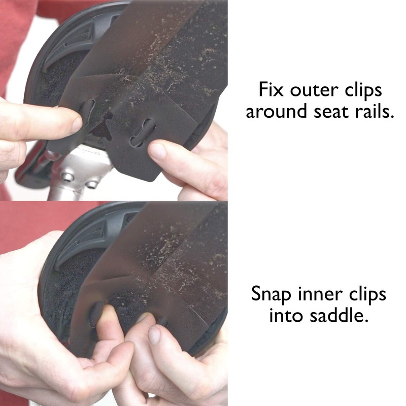Klixie – Rear Mudguard, Attachable to Saddle of singles peed,
