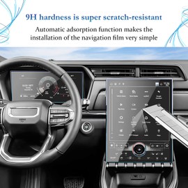 SKTU 2Pcs for 2025 2026 GMC Terrain Screen Protector for 2025 2026 GMC Terrain (Elevation/AT4/Denali) 15-Inch Navigation & 11-Inch Instrument Cluster Screen [Ultra Clear, Anti Glare&Scratch, 9H] GMC Terrain 2025 2026 Accessories Tempered Glass
