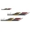 3Pcs New V Car Emblems Door Liftgate Badge V Logo