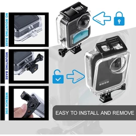 Waterproof Case for Gopro Max Action Camera, Underwater Diving Protective Housing 40M with Bracket Accessories