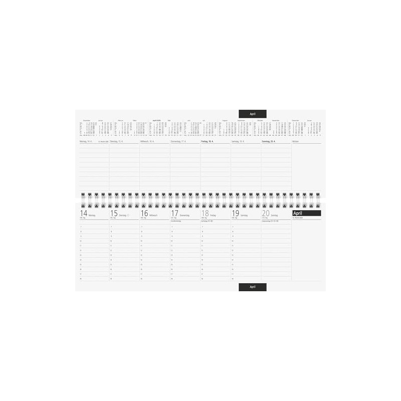 rido/idé Landscape Appointment Book Sequence 2026 | 297 x 105