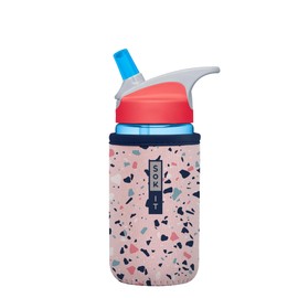 Sok It BotlSok Water Bottle Sleeve Insulated Neoprene Cover (Pink Terrazzo, Fits 12oz CamelBak or Nalgene)