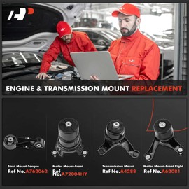 A-Premium Engine Motor Transmission Mount Torque Strut Mount Set of 4 Compatible with Toyota 2012-2017 Camry 2.5L Automatic Transmission, Replace# 123720H090 123630V031 123620V060 123610V060