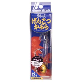 Major Craft TM-GK Tairaba Sea Bream Nomi Genkotsu Cabra, No. 12, Red Gold, 1.7 oz (48 g), 1 Lure