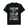CAUTION Mad Scientist AT WORK Mad Scientist Costume T-Shirt