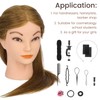 cenoz Mannequin Head with 100% Real Hair, CENOZ 18" Hairdresser