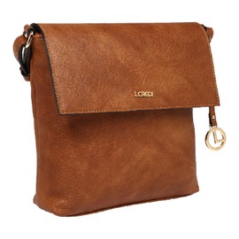 L.CREDI Jana Crossbody Bag Cognac, Cognac