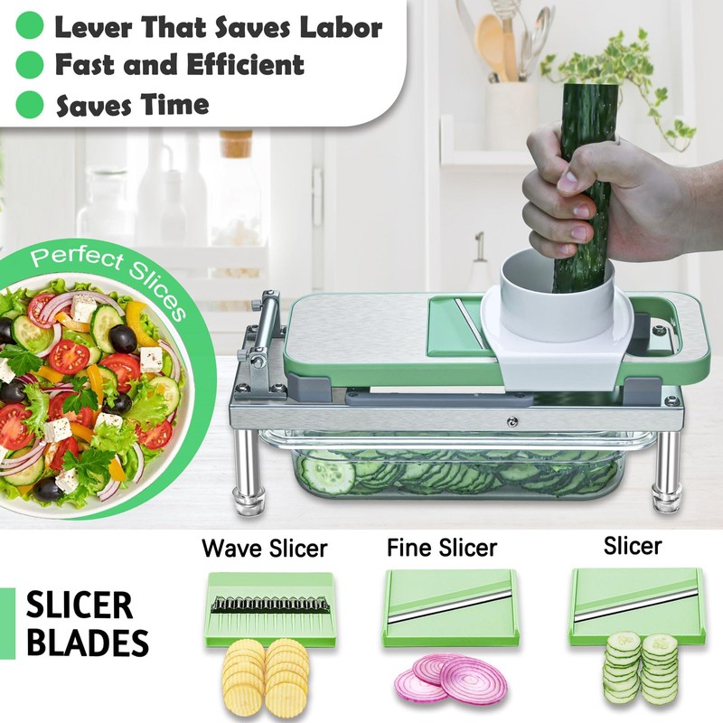Stainless steel Vegetable Chopper, Veggie Chopper With 8 Blades, Onion