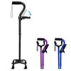Adjustable Walking Cane for Men & Women with 4-Pronged Base