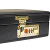 Premium Masonic Regalia Grand Apron Hard Case Briefcase, Black Leather
