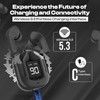 Wireless Earbuds Bluetooth Headphones with LED Display & Clear Charging