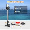 SCYONBARCO 12-Inch Bimini Top Stern Light for Pontoon, Anchor Light