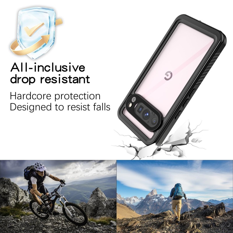 Hllhunkhe for Goolge Pixel 9 Pro Case, Waterproof Case with