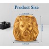 dgudgu Lion Pencil Holder For Desk Golden Pen Holder For