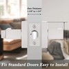Probrico 6 Pack Interior Bedroom Entrance Door Lever Doorknobs Door