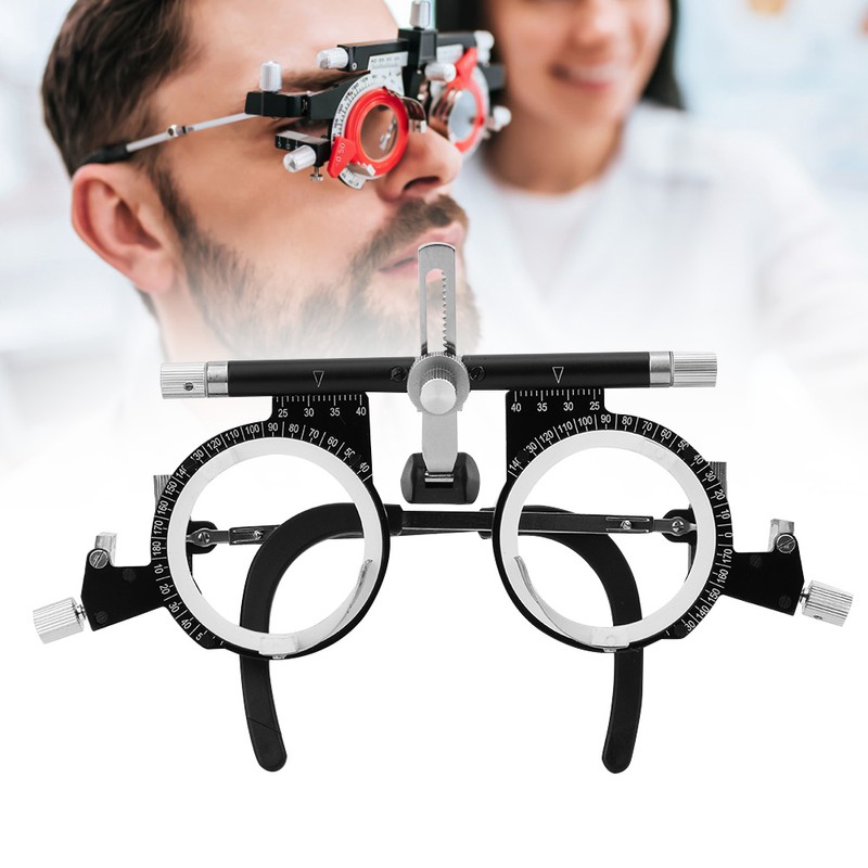 50-80 mm Adjustable Optical Trial Lens Frame Eye Test Glasses