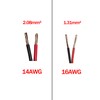 CUZEC 10FT/3.05m 14AWG 20A Battery Alligator Clip to SAE Connector/12V