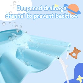 Delsen Pack of 2 Children's Shower Caps, Hair Washing Child Protection with Adjustable Buckle with Ear Protection, Baby Shower Cap Protects Children from Water in the Eyes When Washing Their Hair