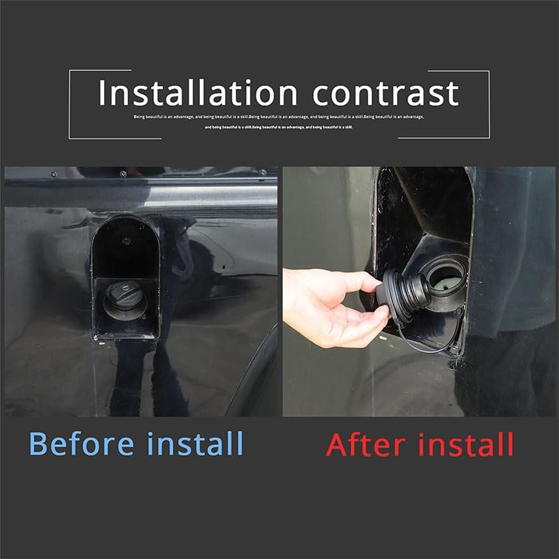 Fuel Cap with Key Suitable for Land Rover Defender, Black