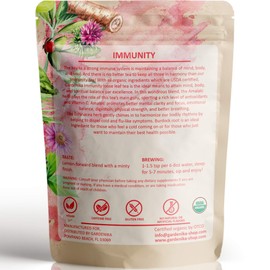 Gardenika Organic Loose Leaf Herbal Tea, Caffeine Free, Wellness and Immunity - 4 oz (Immunity)
