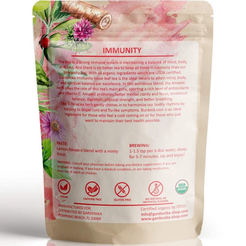 Gardenika Organic Loose Leaf Herbal Tea, Caffeine Free, Wellness and