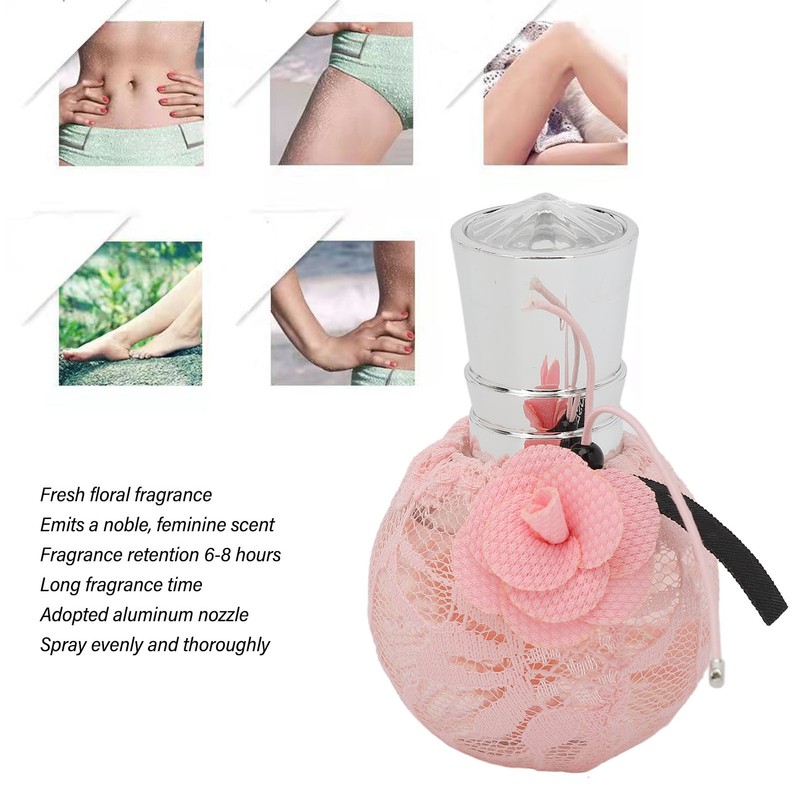 Female Perfume Rose Fragrance Long Lasting Pink Lace Bottle Fine