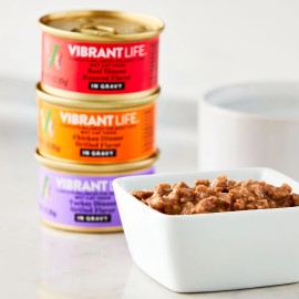 Unbranded Vibrant Life Variety Pack Grilled & Roasted Flavor in Gravy Wet Cat Food