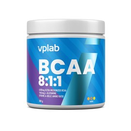 VPLAB BCAA 8:1:1, 6300 mg Ultra Micronised BCAA Per Serving, Each Serving Delivers 1845 mg of High-Quality L-Glutamine, Vegan, Highly Soluble and Effective Formula, Endurance, Recovery, 30 Servings /