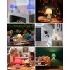 INTELIVE Rechargeable Cordless Ceramic Table Lamp with Remote, RGB &