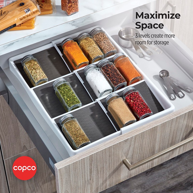 Copco Drawer Organizer, 17.5 L x 8.6 W x 1.5