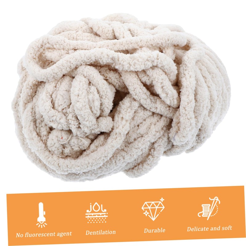 Gatuida 1pc Chunky Chenille Yarn for Hand Knitting Soft and