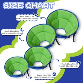 Kuoser Dog Cone Collar, Soft Cones After Surgery, Protective Recovery Collars For Dogs,Adjustable Buster Dogs, Neck Collar Surgery Puppy Quick Healing Anti-Bite Blue, M---Neck:28-36cm/11-14.2in